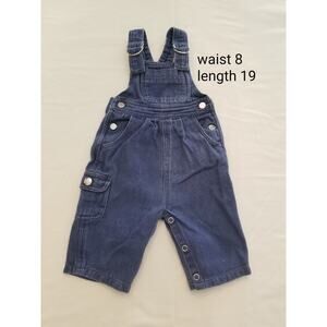 Vintage Little Ones Denim Overalls Baby Size 9 Months